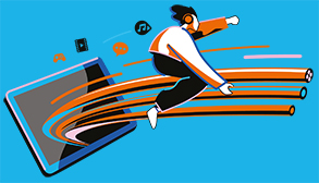 ORANGE ILLUSTRATIONS FIBRE 1 W RVB